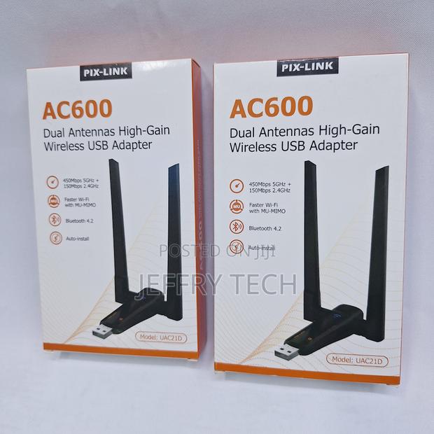 Ac 600 Pixlink Dual Band Usb Wifi and Bluetooh Dongle 2.4ghz and 5ghz