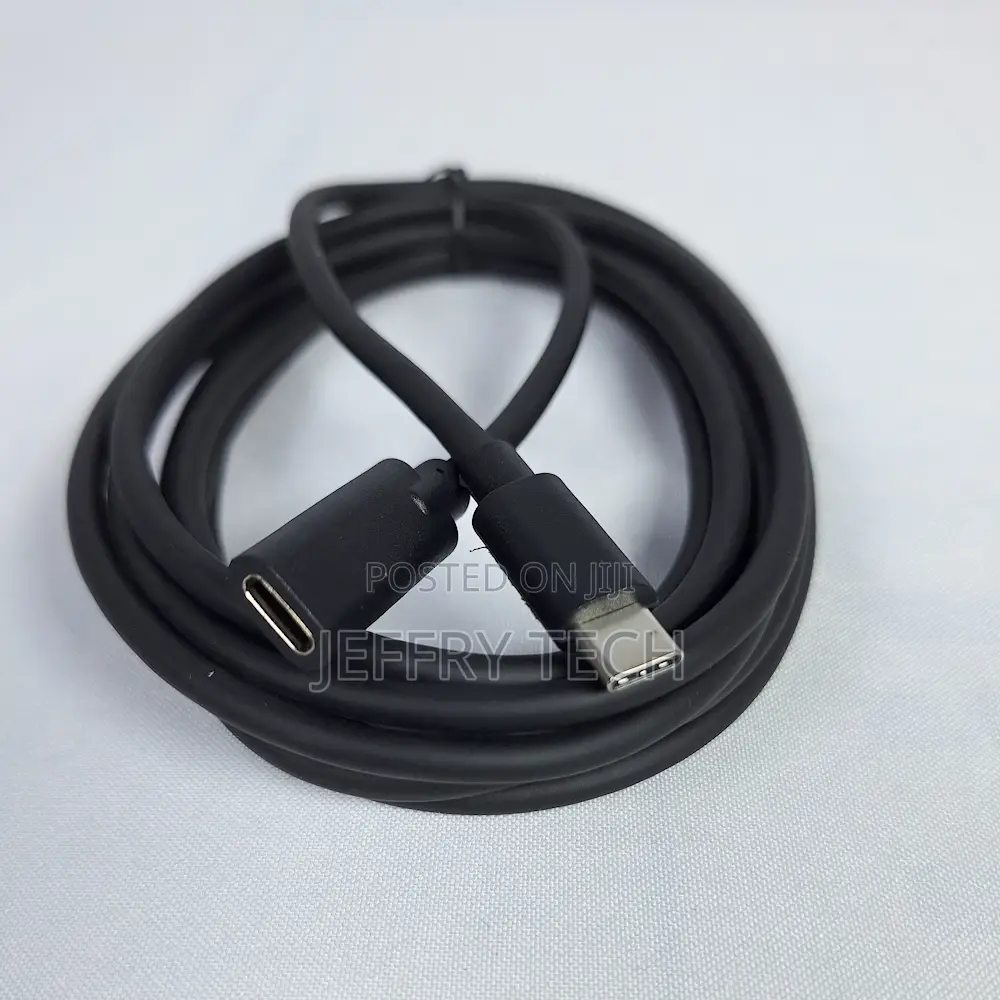 Type Male C to Type C Female Extender Cable Length 1.5m, Fast Charge,