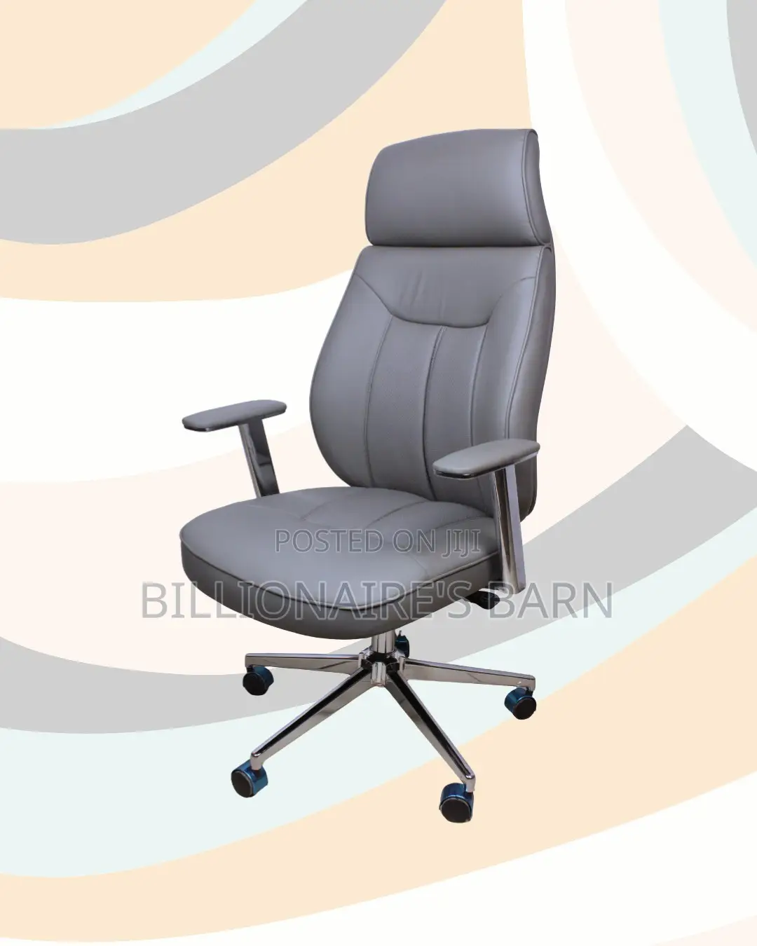 Breathable Leather Office Grey Stable | Top Seller in Kenya