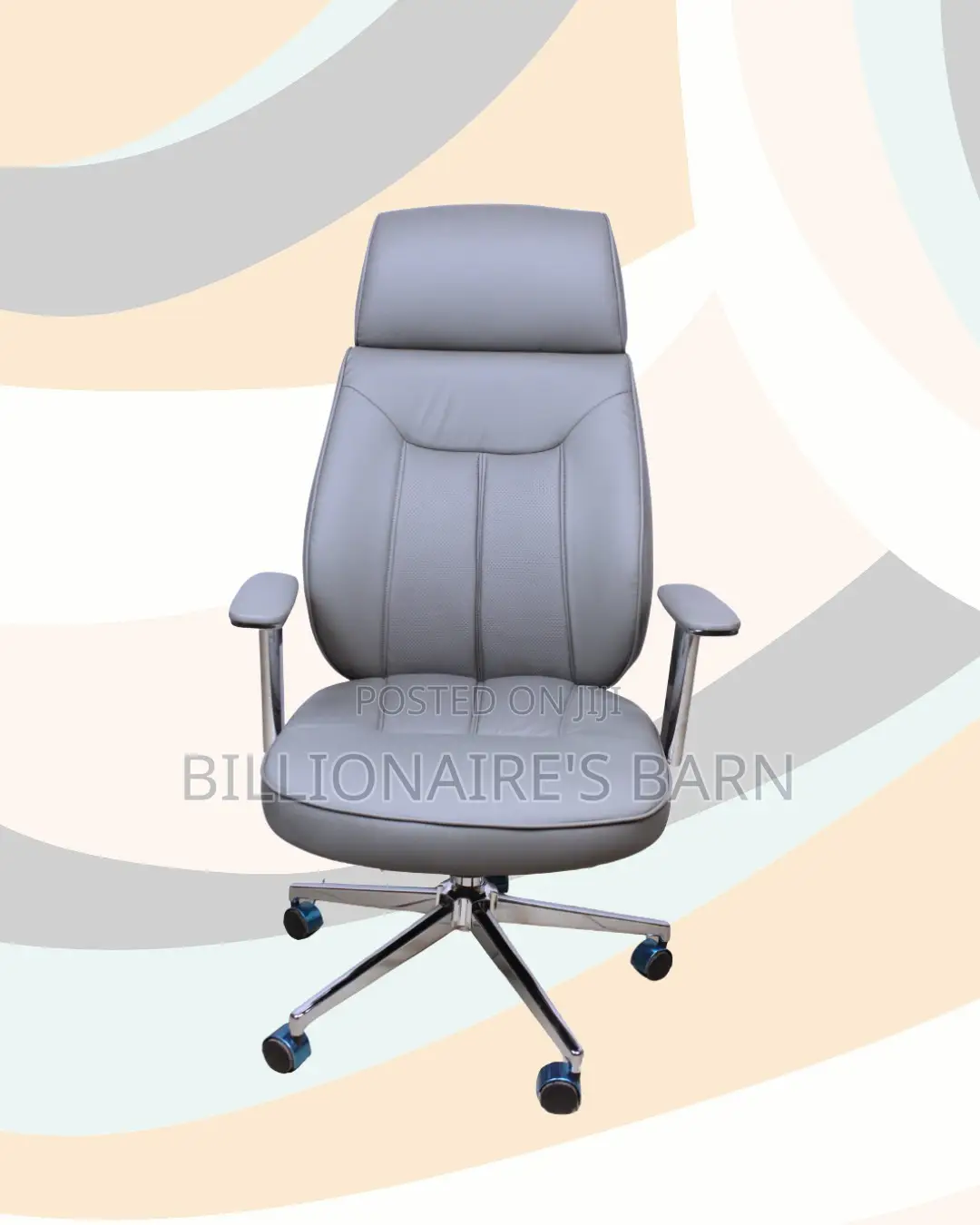 Breathable Leather Office Grey Stable | Top Seller in Kenya