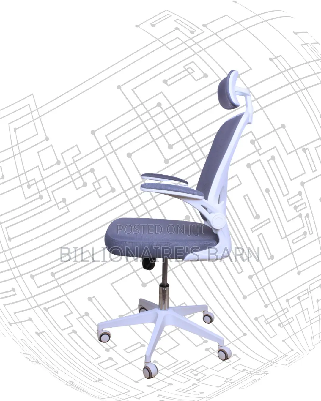 Stylish Office White Mesh | | Comfort Meets Style