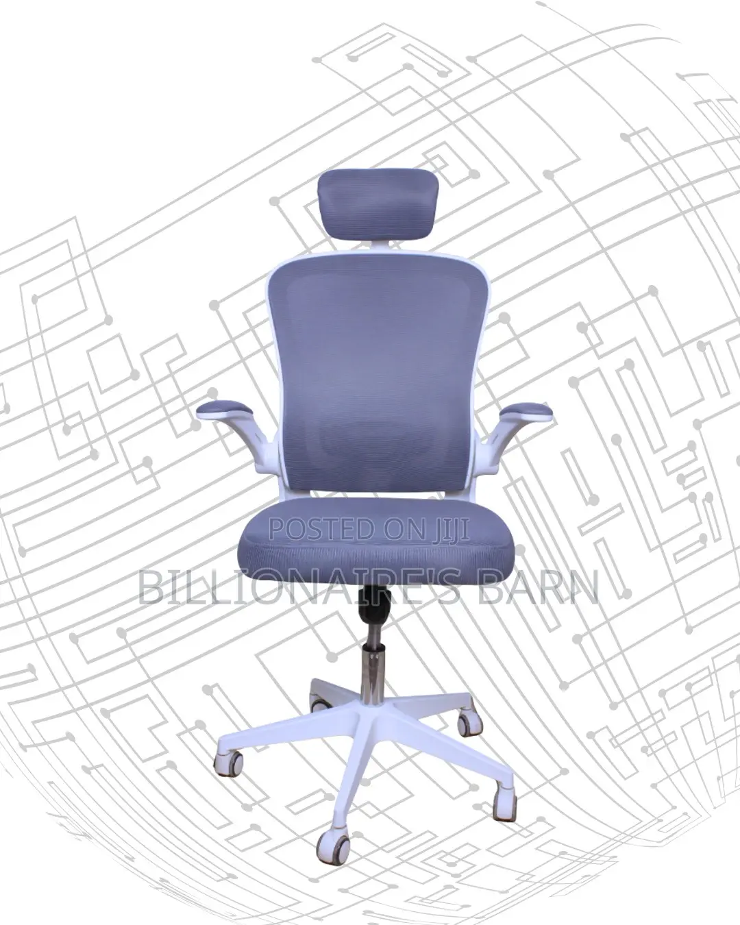 Stylish Office White Mesh | | Comfort Meets Style