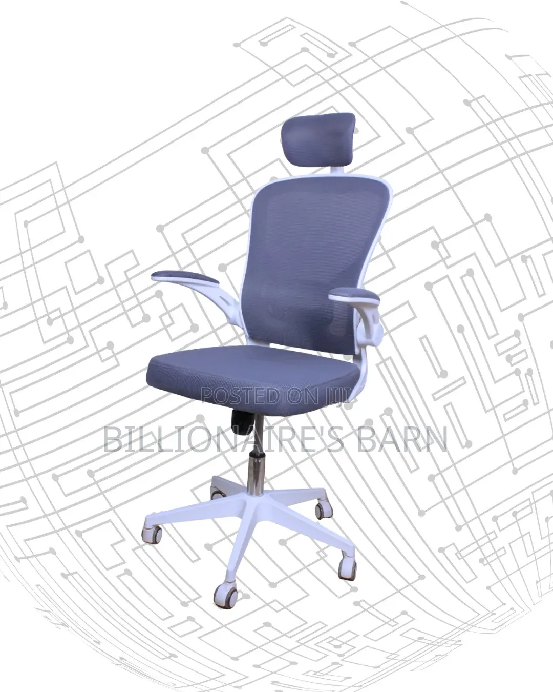 Stylish Office White Mesh | | Comfort Meets Style