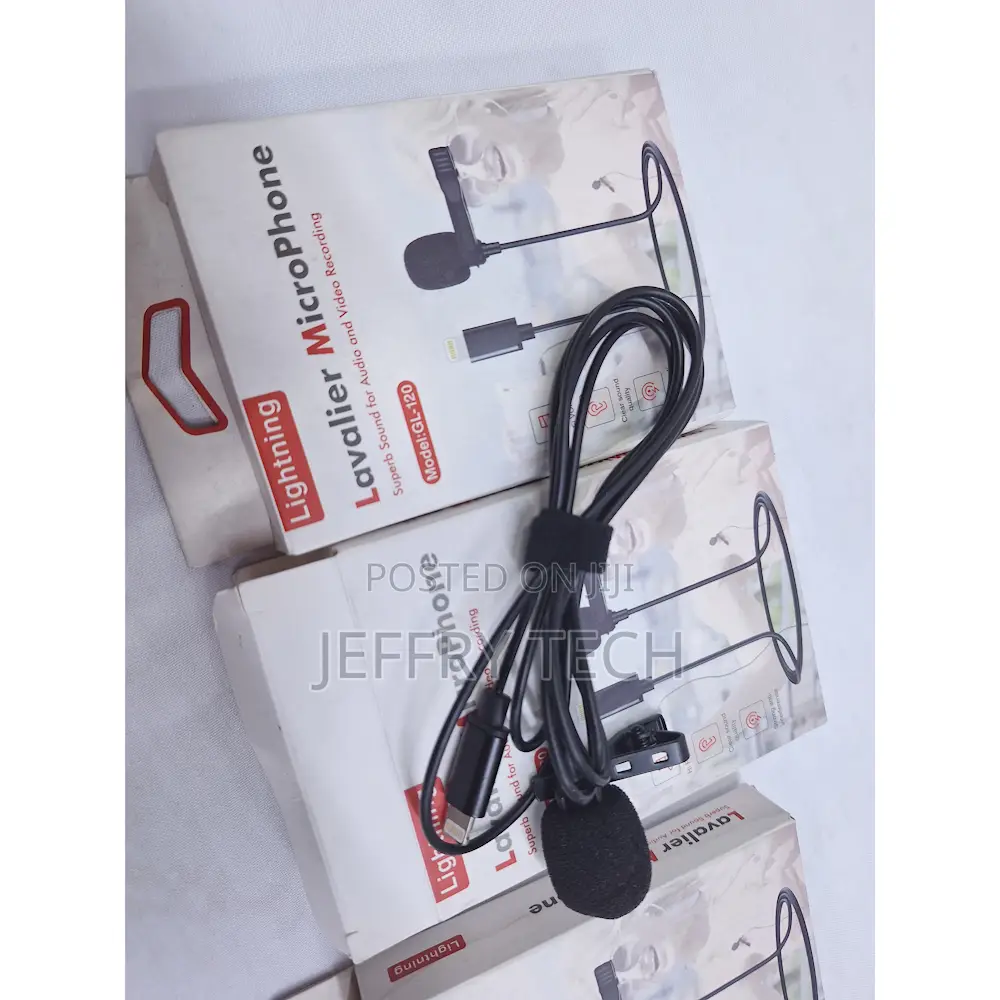 Lightning iPhone Lapel Laveriel Microphone Unidirectional