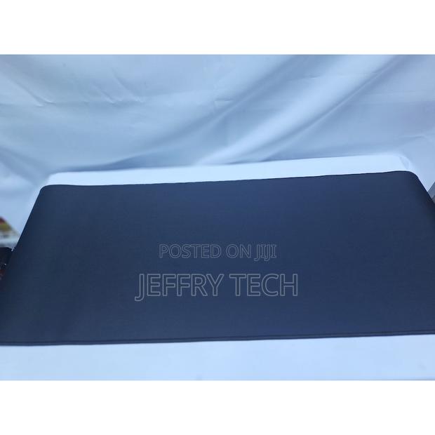 Big Size 300 by 900 Stitched Spray Pure Black Gaming Mousepad - main view