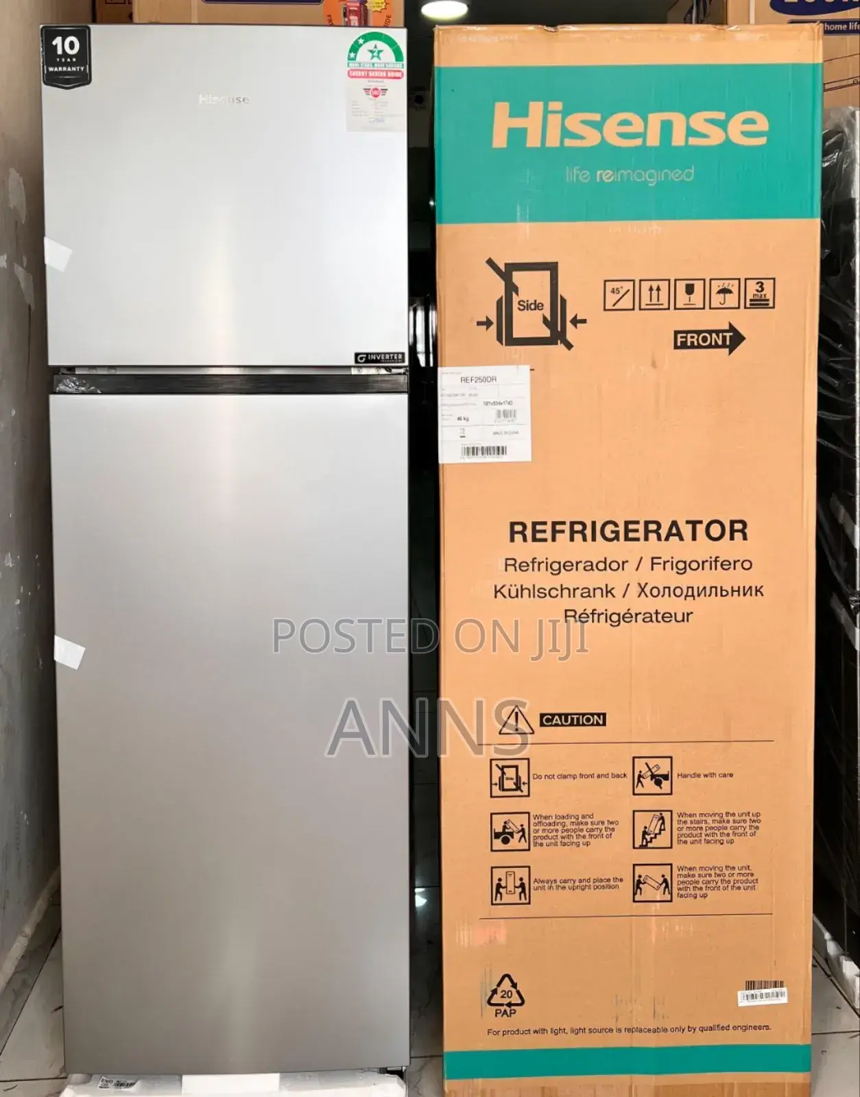 Hisense 250litres Fridge