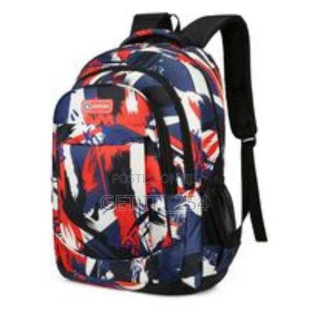 *Geometric Pattern School Bags*

▫Size : 31*45*20cm - thumbnail 4