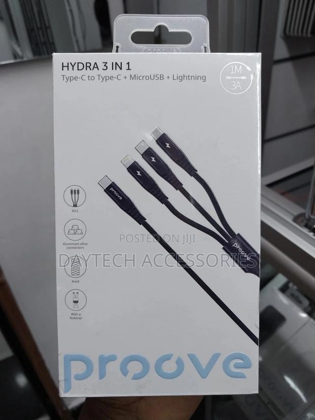 Cable Proove Hydra 3 In1 Type-C + Micro Usb + Lightning (1m) - thumbnail 2