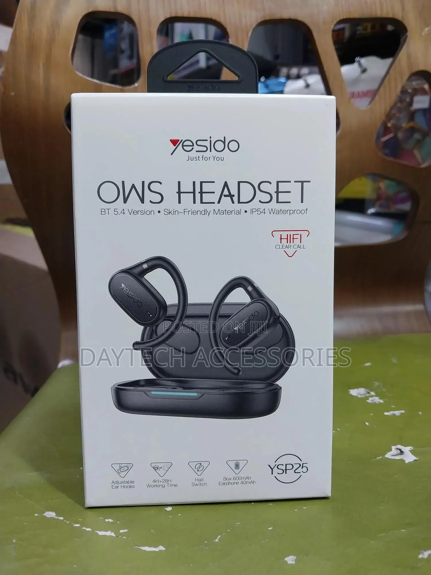 Yesido - Wireless Earbuds (Ysp25) With Bluetooth V5.3 Open-Ear Design.