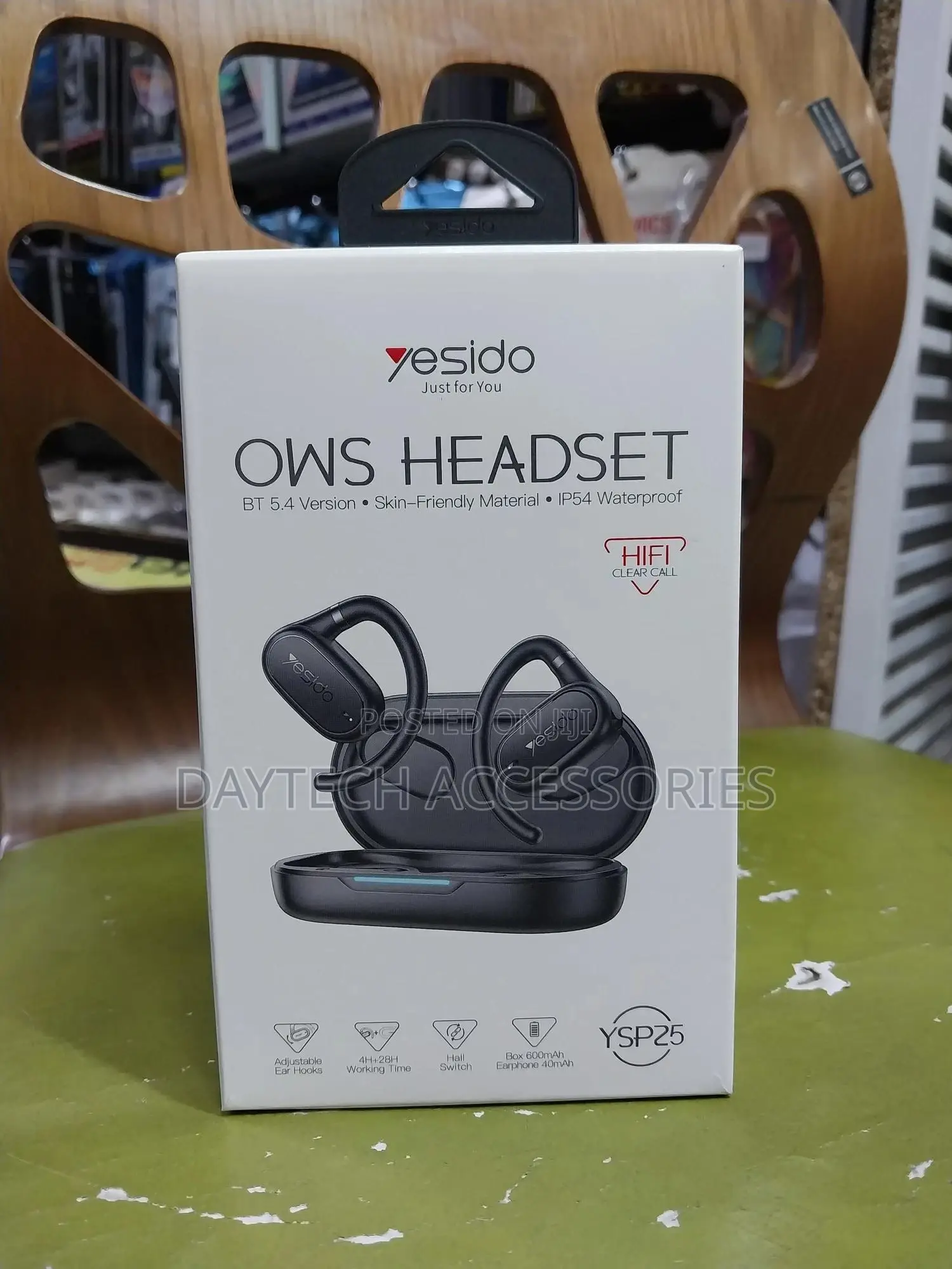 Yesido - Wireless Earbuds (Ysp25) With Bluetooth V5.3 Open-Ear Design.