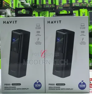 Havit Pb50 183w 27000mah Laptop and Phone Charging Power Bank