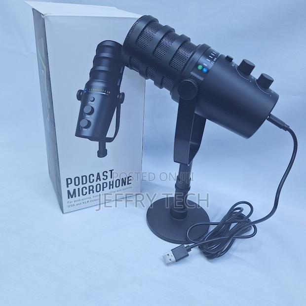 Large Diaphgram Usb XLR Condenser Studio Microphone With Tripod Stan - main view