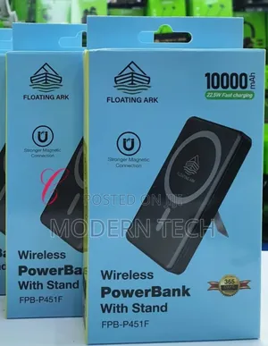 Floating Wireless 22.5w 10,000mah* Fast Charging Power Bank
