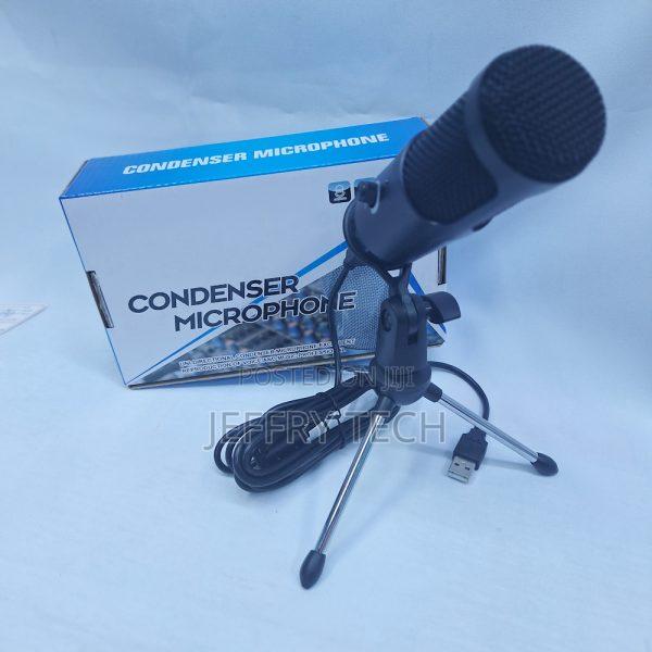 Usb Condenser Studio Microphone With Tripod Stand Voice Control Knob - main view