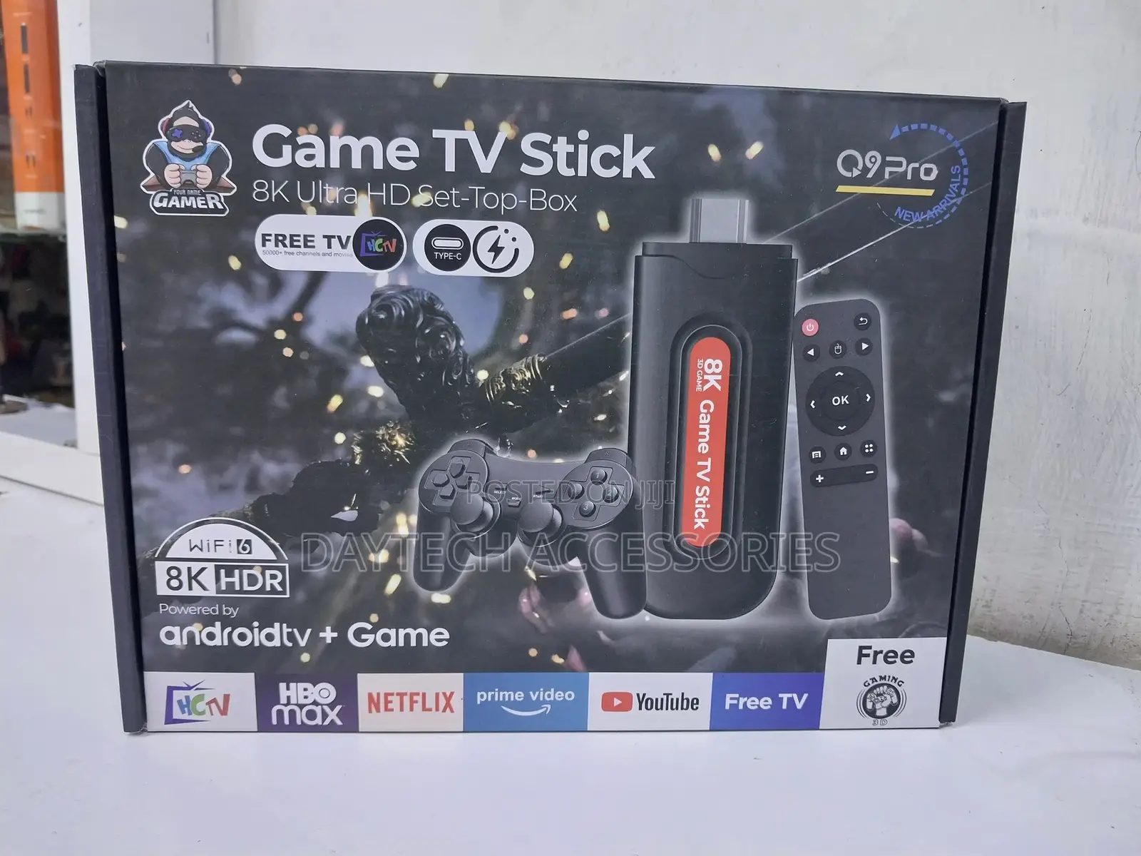Q9 Pro Game Stick 64gb Built-in Games Dual 2.4ghz Wireless Controllers