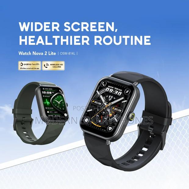 Oraimo Watch Nova 2 Lite 1.93'' Amoled Full Touch Screen Smart Watch - thumbnail 2