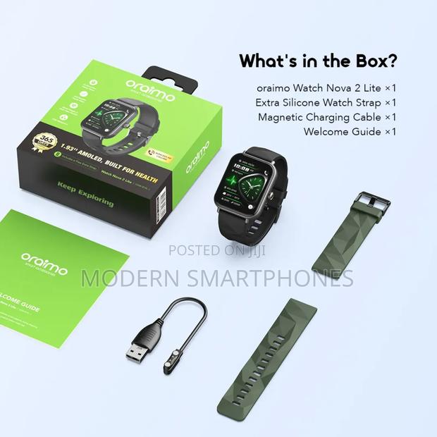 Oraimo Watch Nova 2 Lite 1.93'' Amoled Full Touch Screen Smart Watch - thumbnail 3