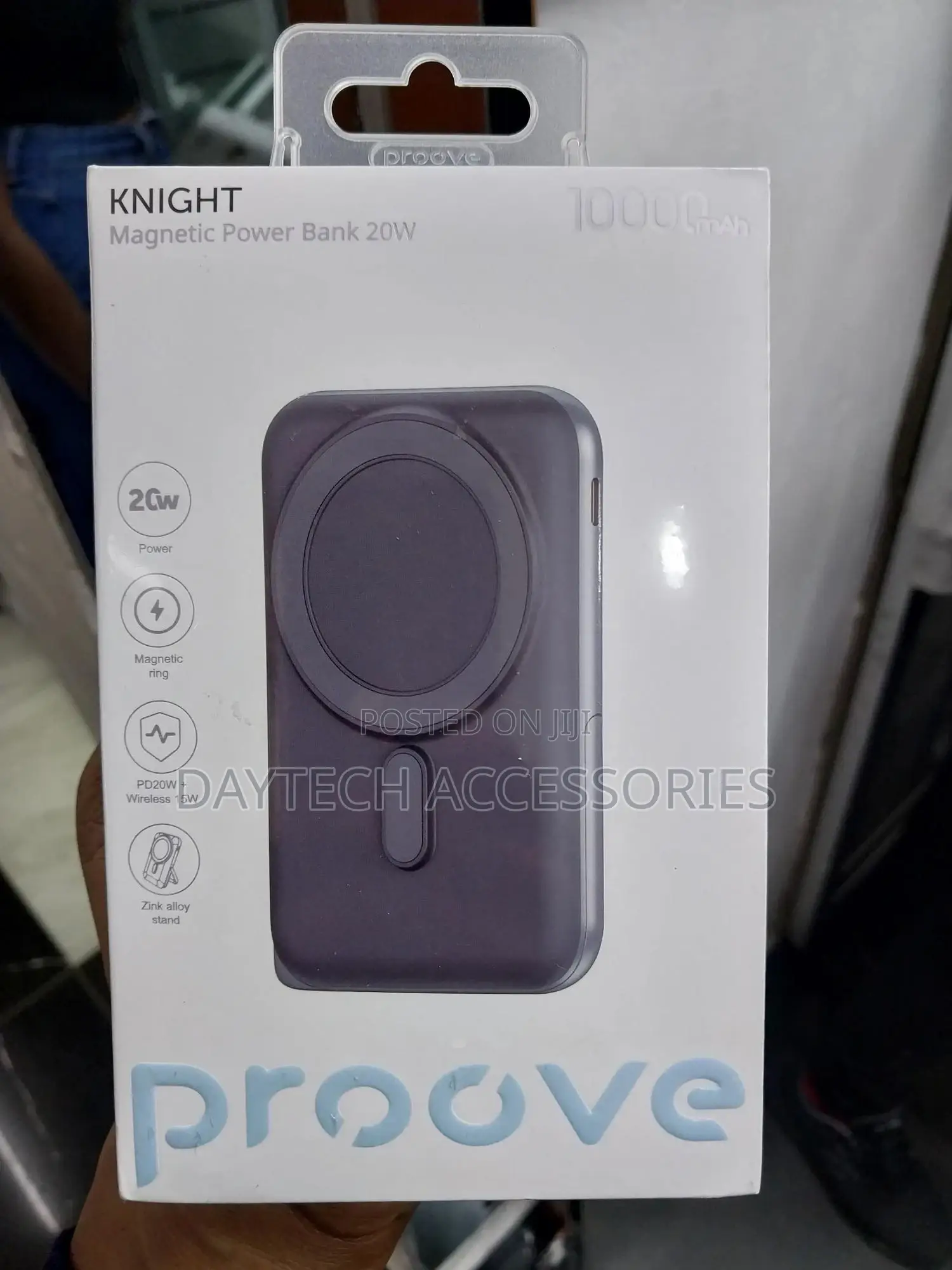 A Proove Knight Magnetic Power Bank.