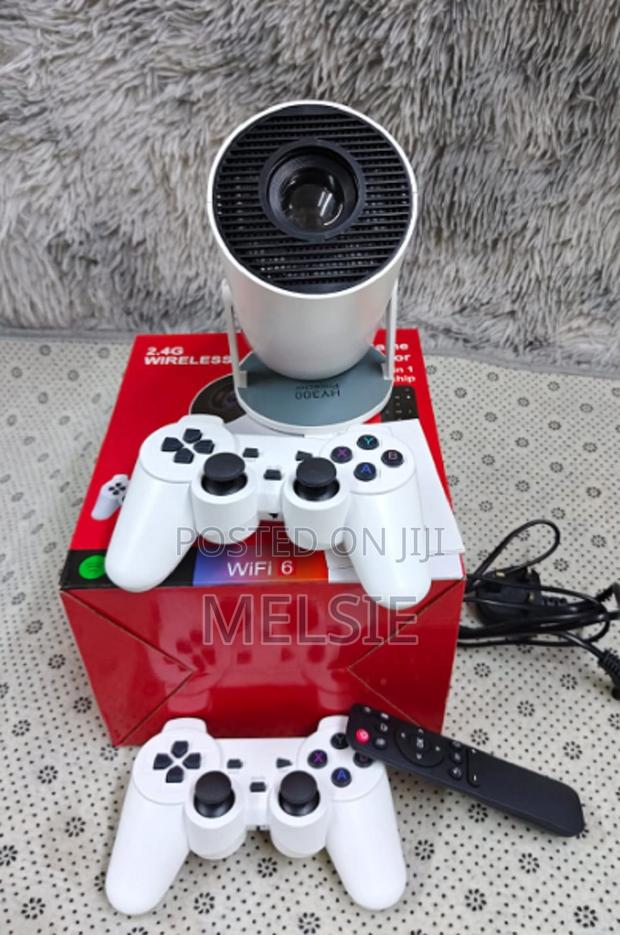 Game Projector Hy300 2in1 Projector With 2 Wireless Game Controllers - thumbnail 2