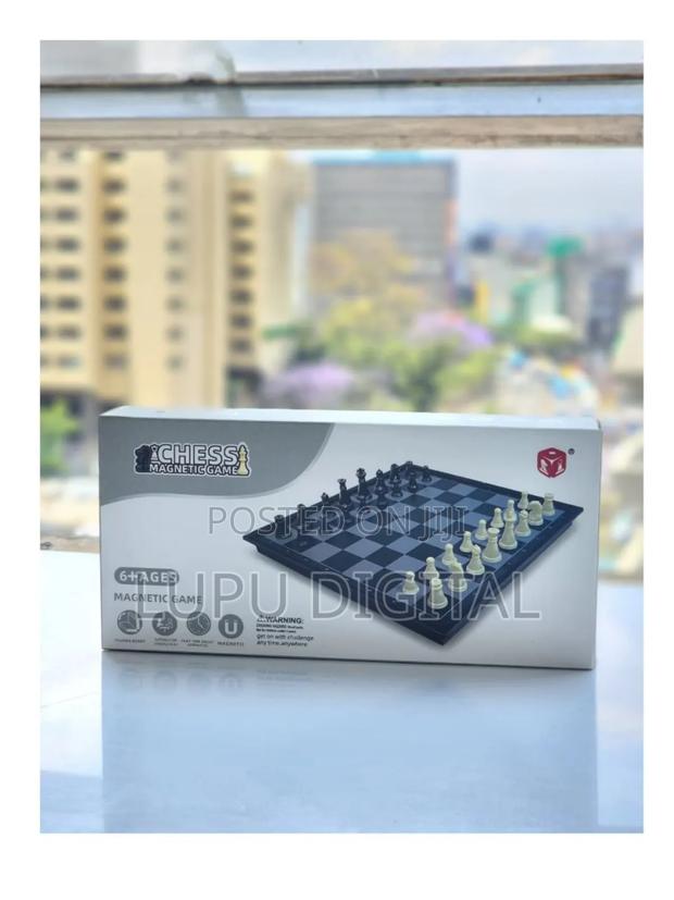 Chess Board Premium Black and White Board Magnetic - main view