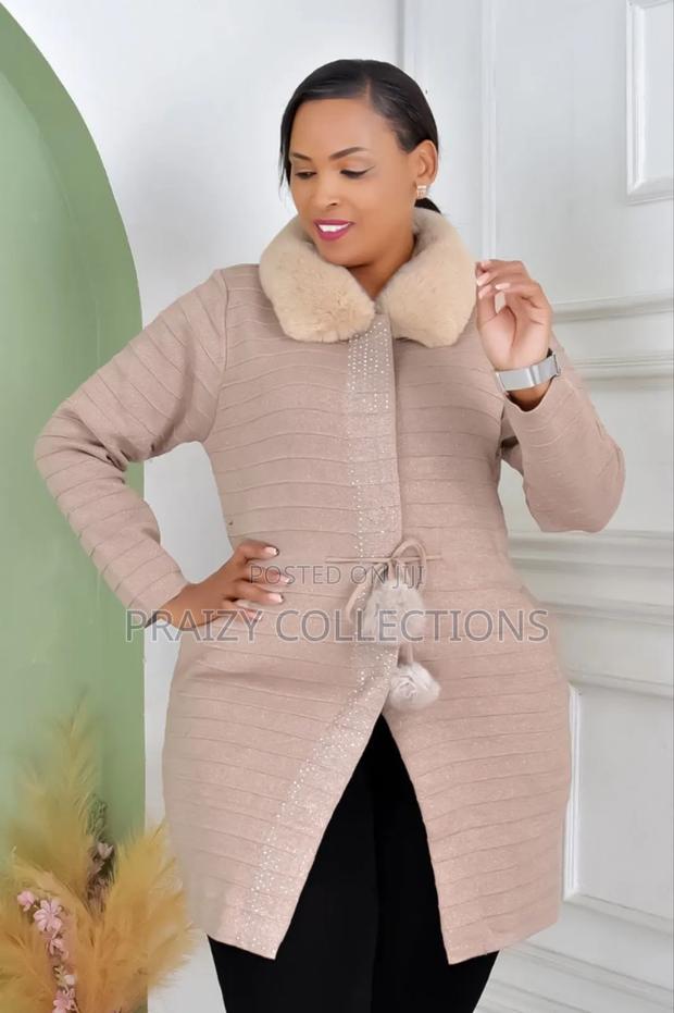 Elegant All-Season Knitted Coat Sweater - thumbnail 4