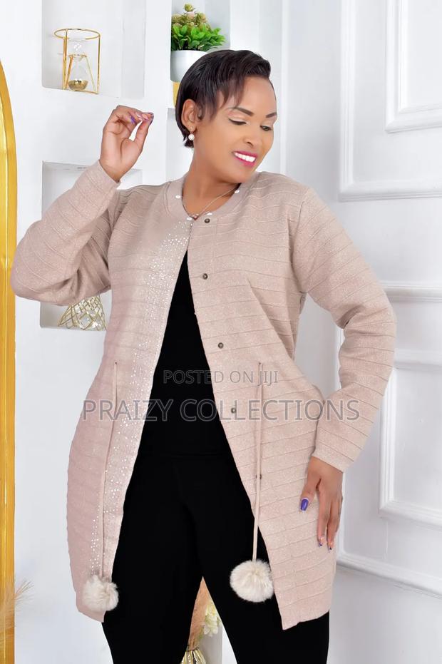 Elegant All-Season Knitted Coat Sweater - thumbnail 6
