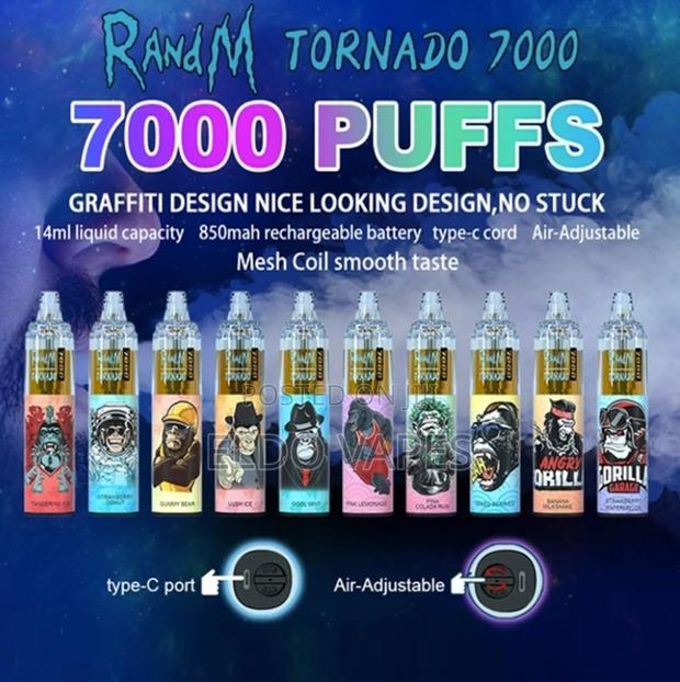 R and M Tornado 7000 Puffs Rechargeable Vape - thumbnail 3