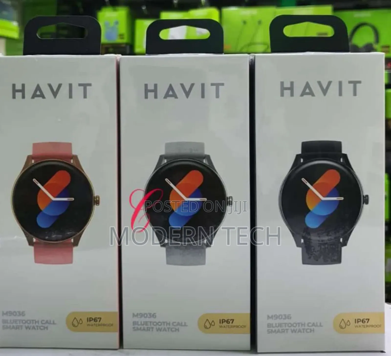 Havit M9036 Bluetooth Call Smart Watch Available in *Pink Grey*
