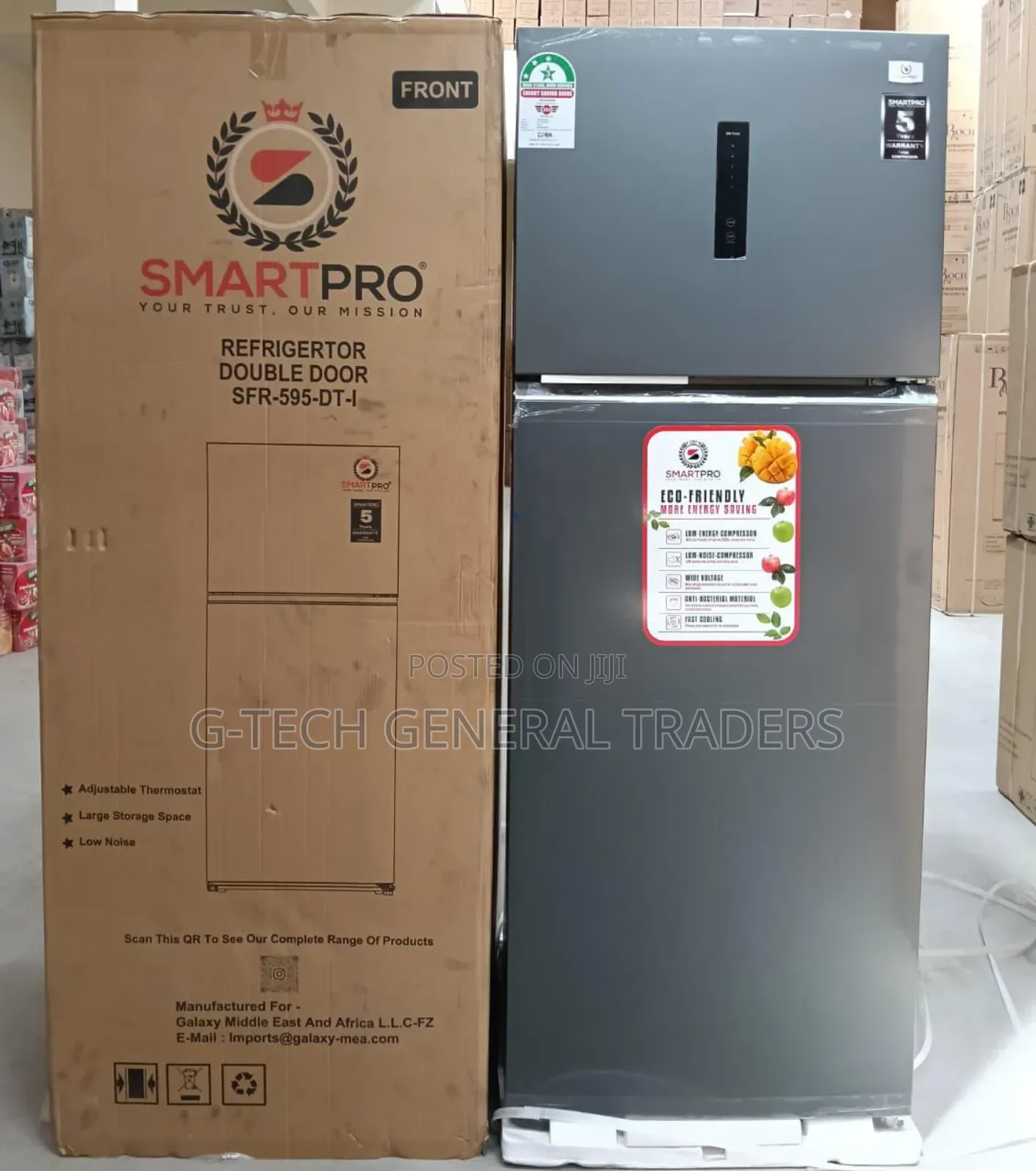 Smartpro 464l Double Door Total Ni No Frost Refrigerator