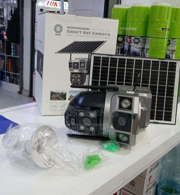 V380 Dual Lens Solar Powered CCTV Security Camera 4g Solar PTZ 3 Views - main view