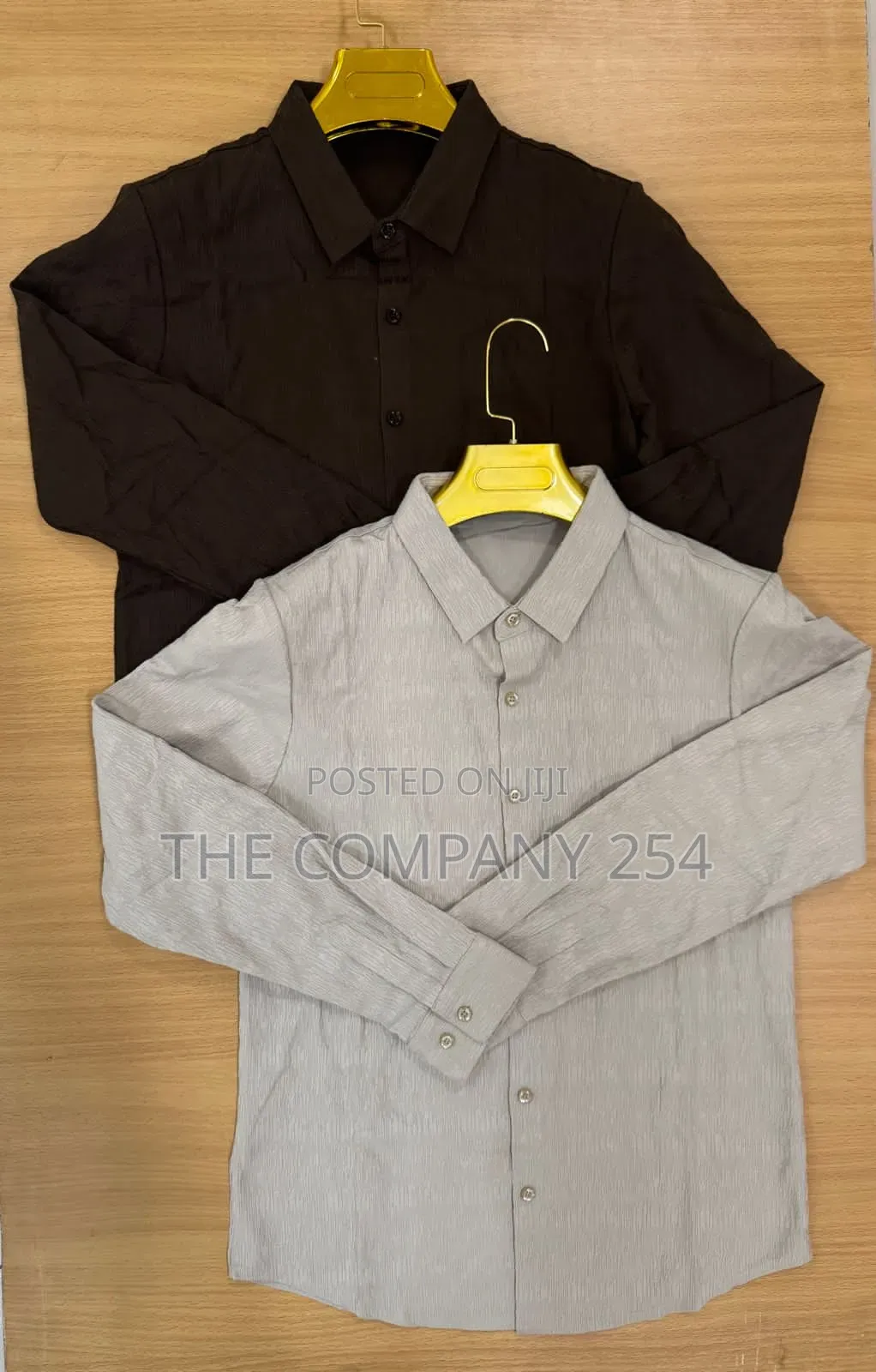 Casual Longsleeved Collar Cotton Men Shirtsc