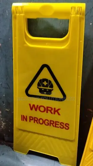 Safety Sign Work in Progress Sign Board
