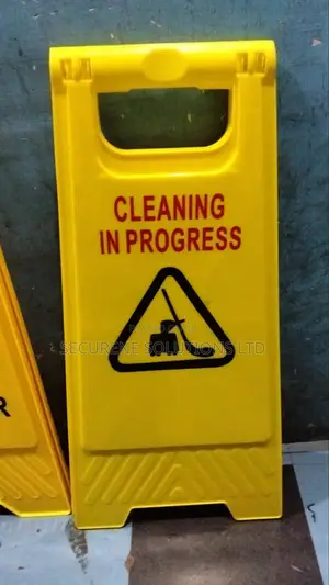 Cleaning in Progress Foldable a-Frame Safety Sign