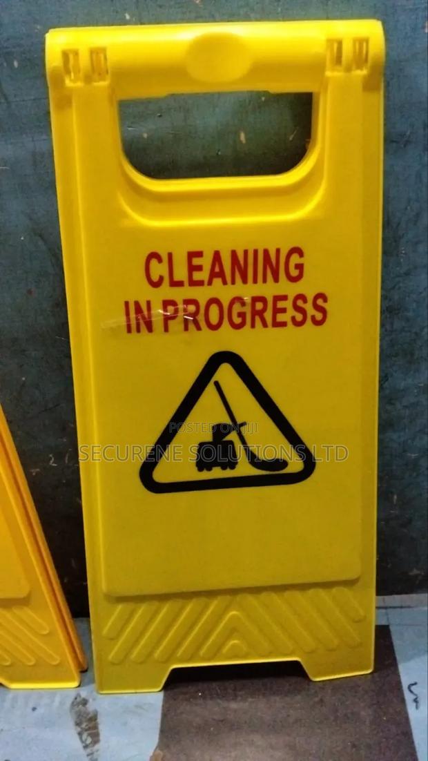 Cleaning in Progress Foldable a-Frame Safety Sign - thumbnail 2
