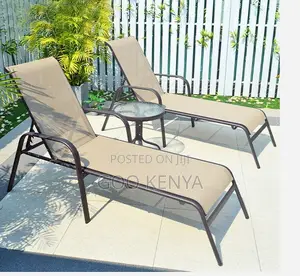 Home Chair; Aluminum Outdoor Lounge Daybed for Beach Pool