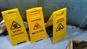 Folding Safety Signs Used to Alert People to Potential Hazards
