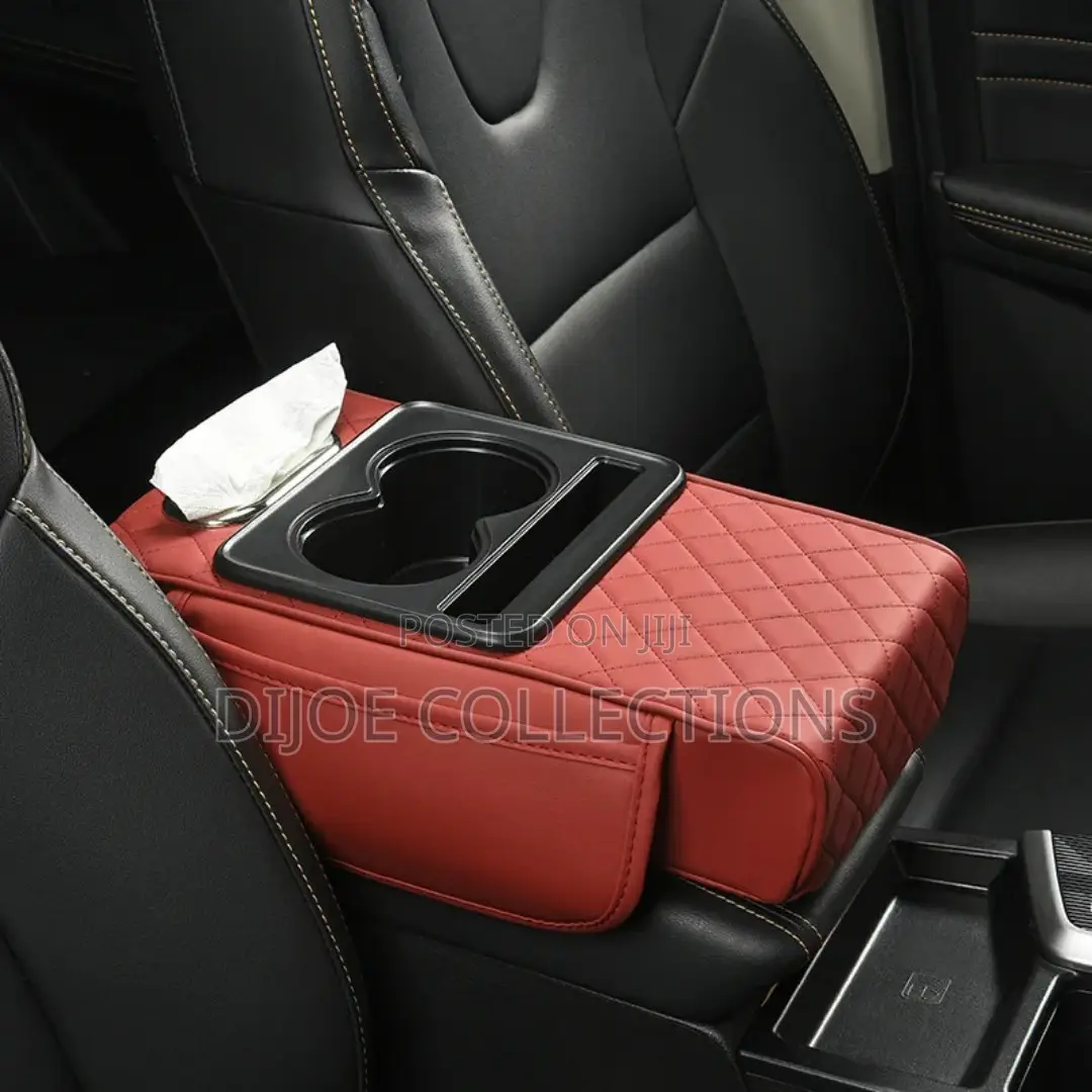 Armrest With Cup Holder and Tissue Accessories