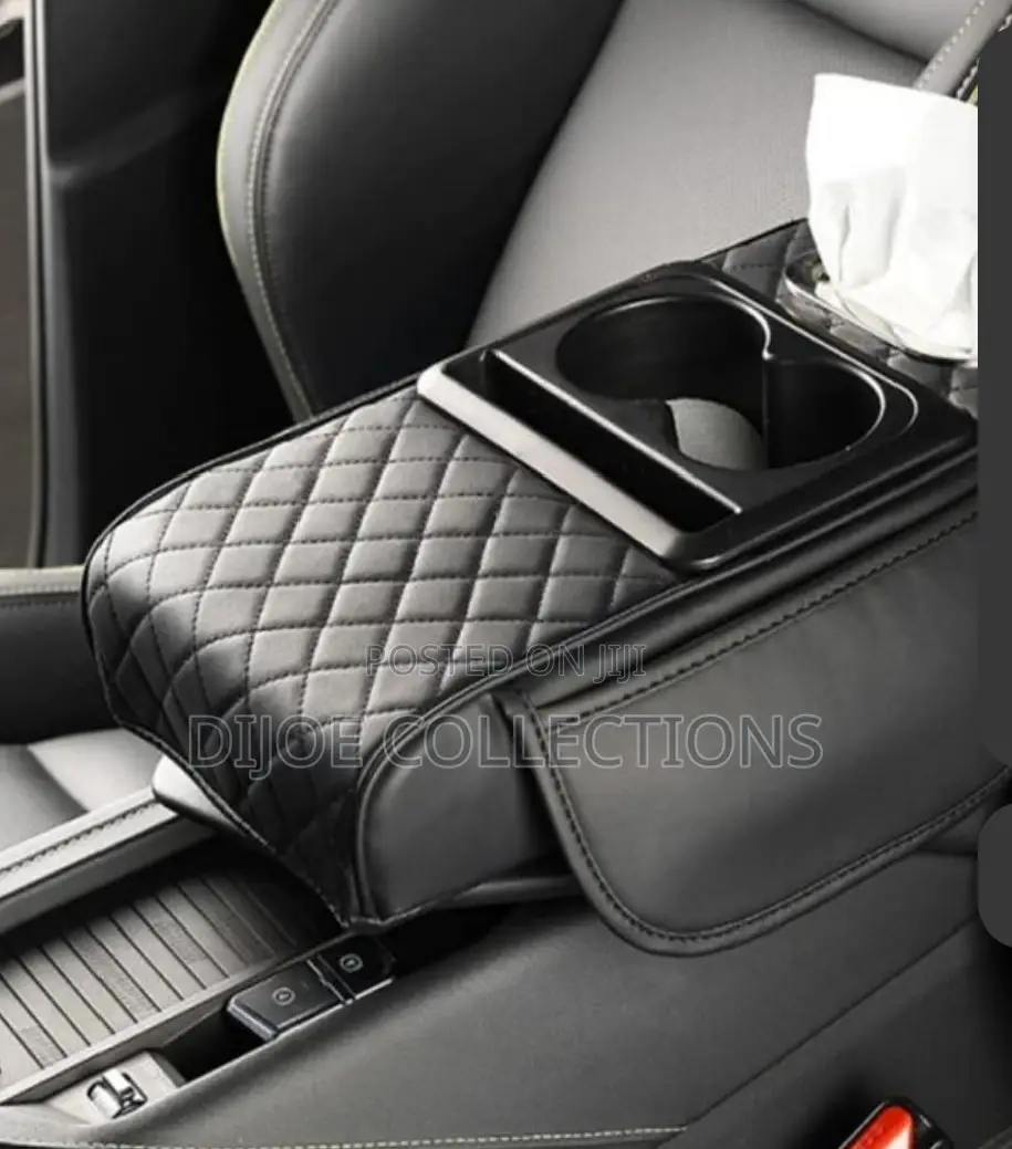 Armrest With Cup Holder and Tissue Accessories