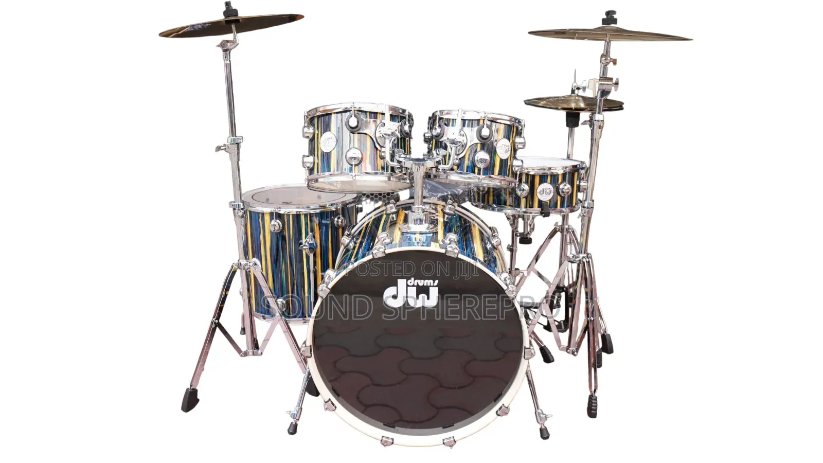Dw 5pc 3 Stand Drumset