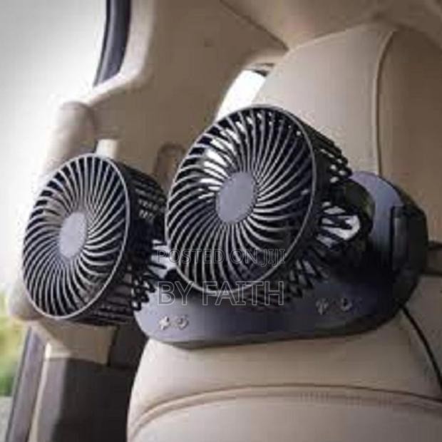 Double Head Car Fan Mounted on Car Roof
