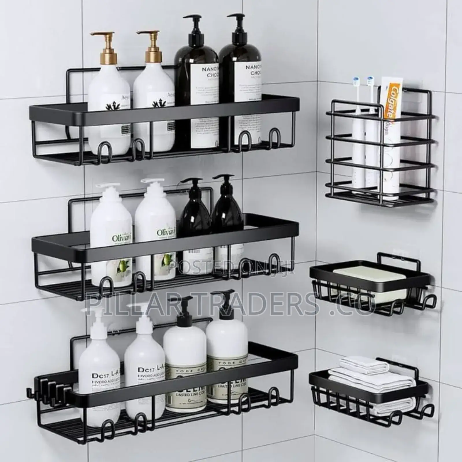 Shower Caddy Bathroom Organizer Set