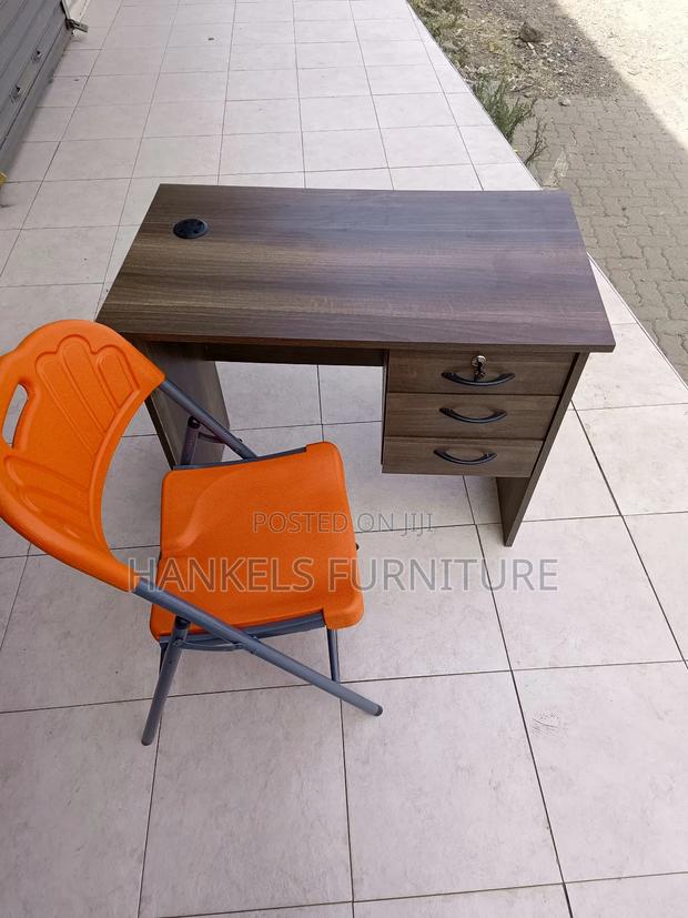 Premium Wooden Study Desk – Simple Elegant - main view