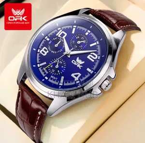 Opk Gents Leather Strap Watch Leather Strap Opk Watch