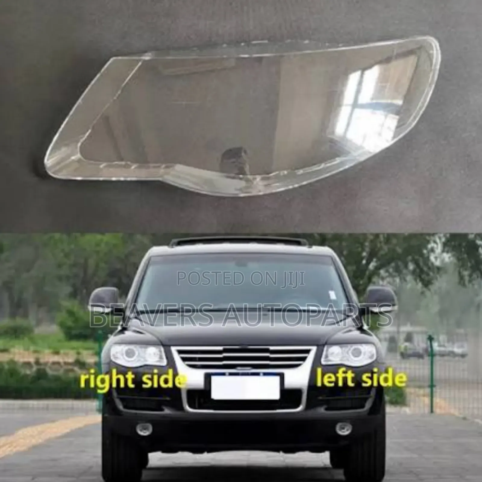Vw Touareg 2007-2010 Headlight Lens Cover