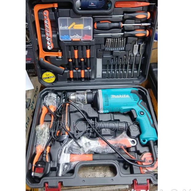 Makita Accessories Electrician Tools Box With Electrictrical Drill - main view