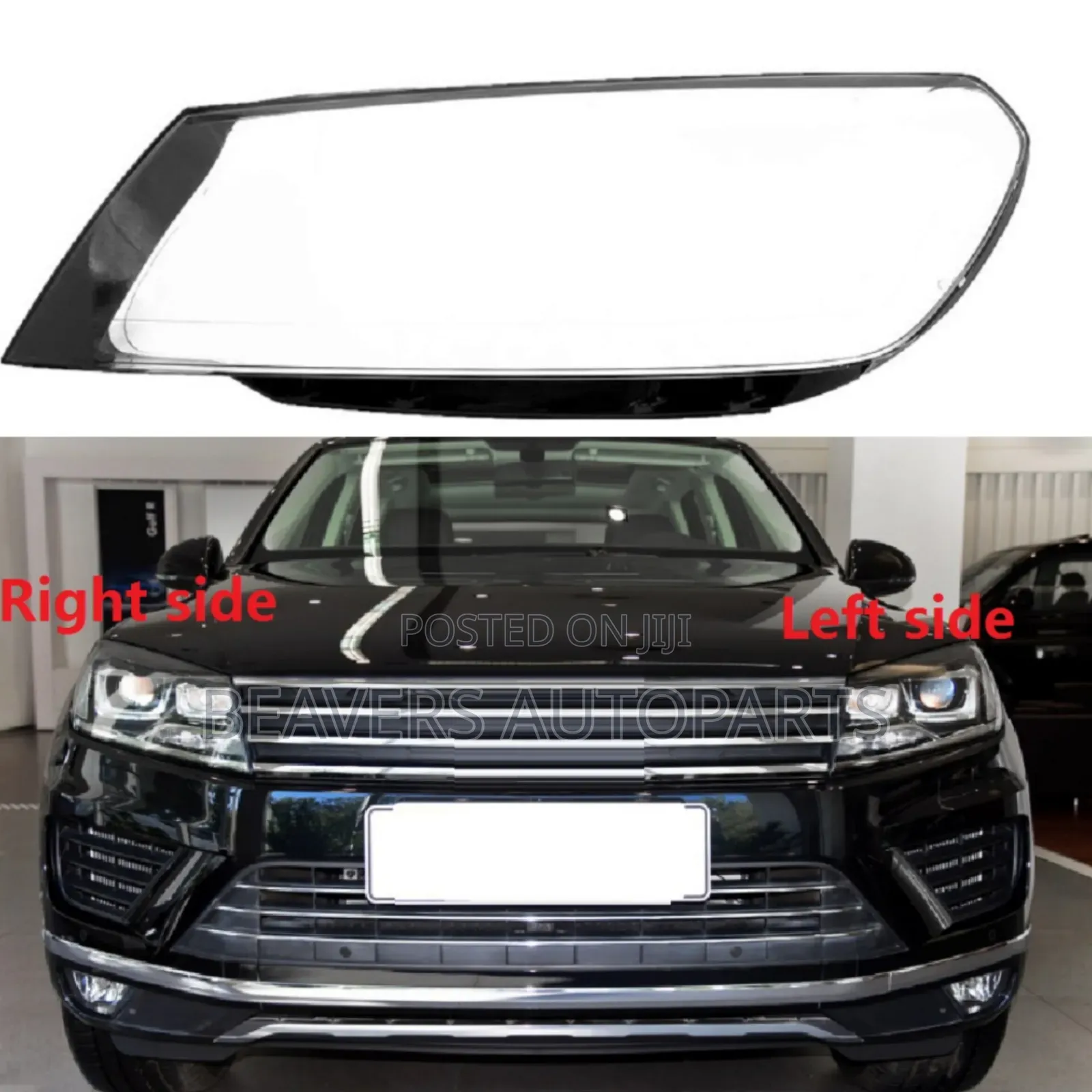 Vw Touareg 2015-2018 Headlight Lens Cover