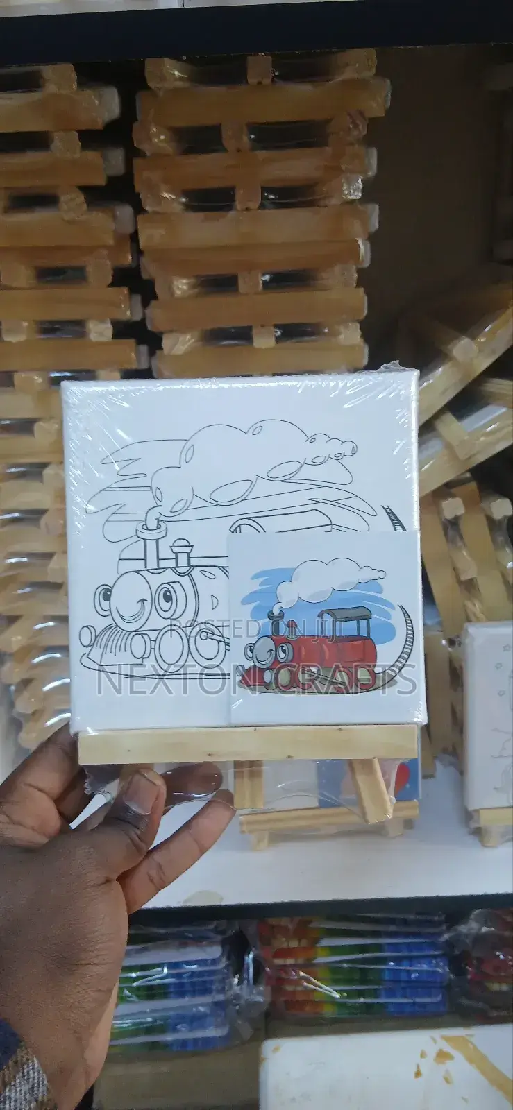 Drawing Canvas With Stand Acrylic Paint