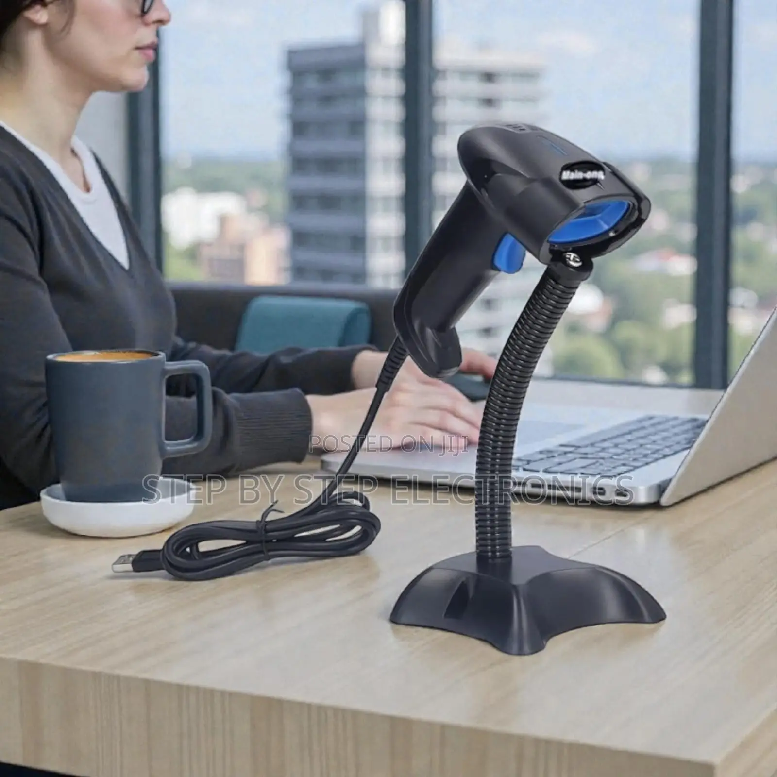Handheld Barcode Scanner Hand-Free Reading Option High Scanning Speed