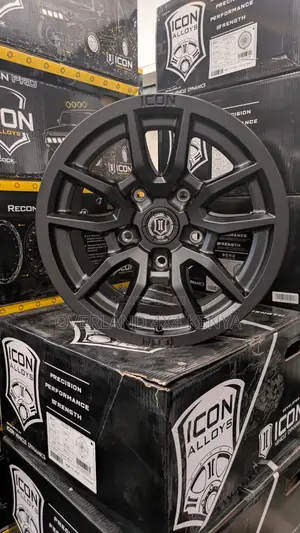 Icon 17x8.5 5x150 Satin Black Finish Alloy Rims American Brand Lc100