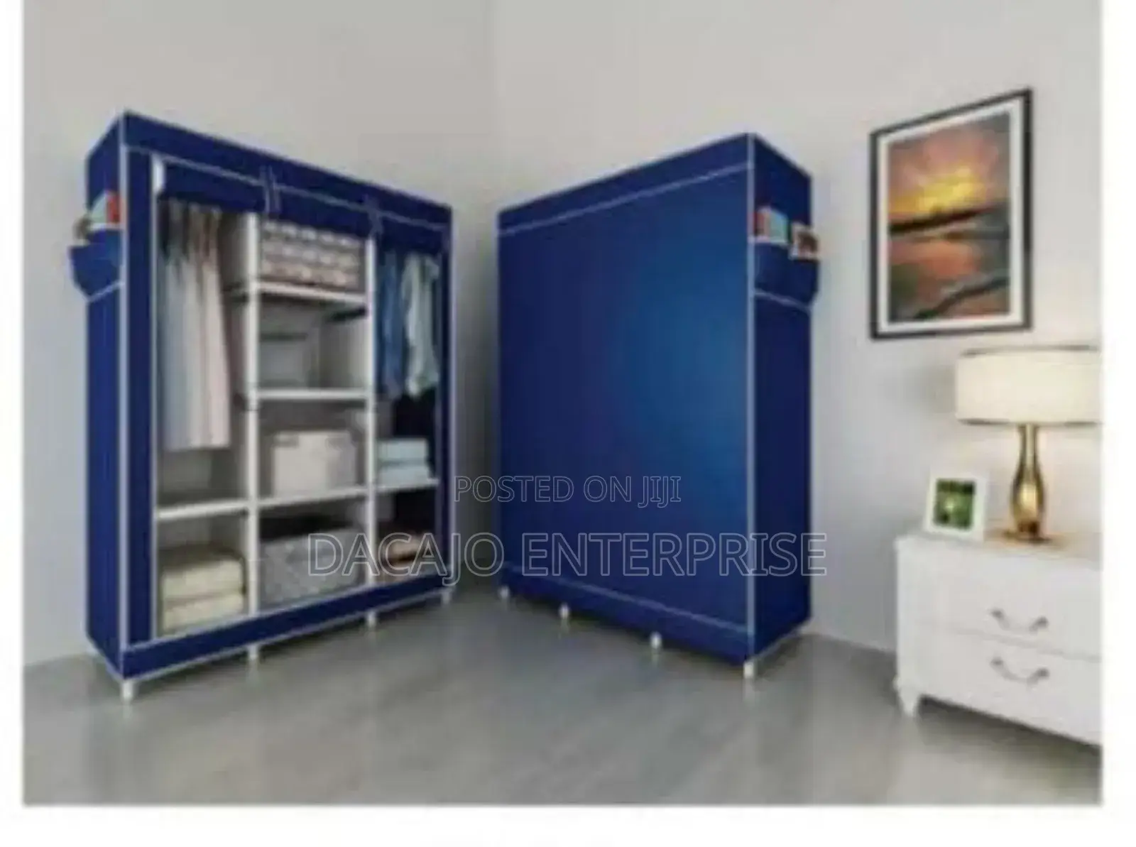 Quality Portable 3 Column Wooden Wardrobes